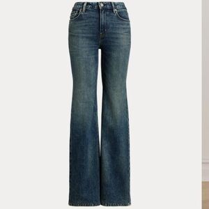 Like New Ralph Lauren vintage RUGBY High Waisted Flare wide leg bellbottom jeans